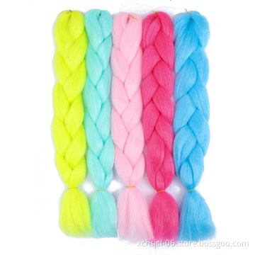 2021 Hot selling braiding hair raw material jumbo braid synthetic braiding hair